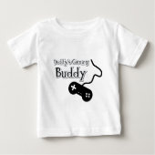 Daddy's Gaming Buddy Baby T-shirt (Vorderseite)
