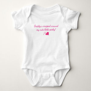 Daddy's Girl 3-Schnappschuss Schnellwechseloutfit Baby Strampler