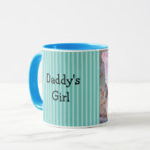 Daddy's Girl Aquamarin Coffee Tasse (Vorderseite Links)