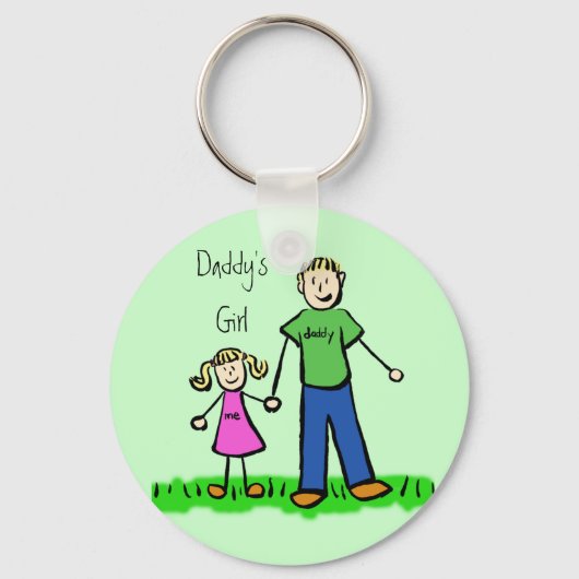 Daddy's Girl Blond Schlüsselanhänger (Customize) (Vorderseite)