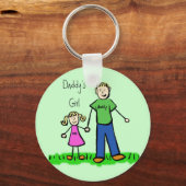 Daddy's Girl Blond Schlüsselanhänger (Customize) (Vorderseite)
