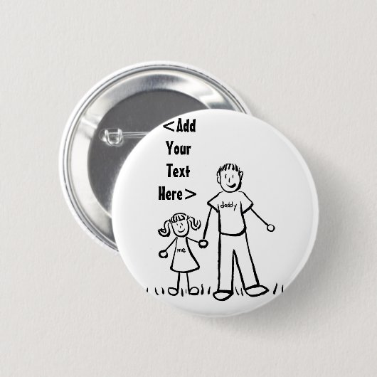Daddy's Girl Button (Vorne & Hinten)