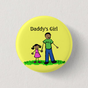 Daddy's Girl Buttons Custom Family Pendant Buttone