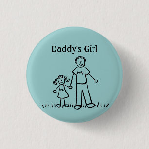 Daddy's Girl Buttons Custom Family Pendant Buttone