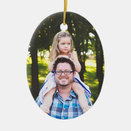 Daddy's Girl Christmas Foto Ornament Keepake (Vorne)