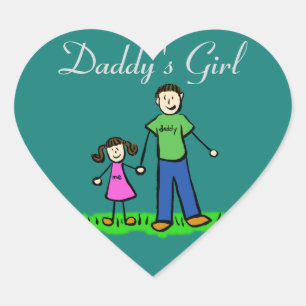 Daddy's Girl Custom Family Character Decal Sticker