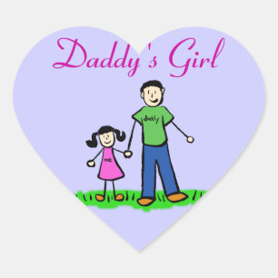 Daddy's Girl Custom Family Character Decal Sticker