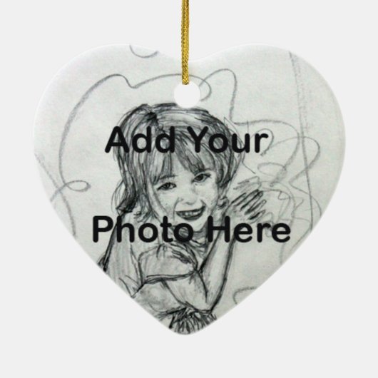 Daddy's Girl Family Character Art Custom Ornament (Hinten)