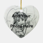 Daddy's Girl Family Character Art Custom Ornament (Hinten)