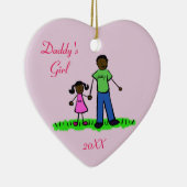 Daddy's Girl Family Character Art Custom Ornament (Rechts)