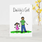 Daddy's Girl Family Character Custom Grußkarte Karte (Gelbe Blume)