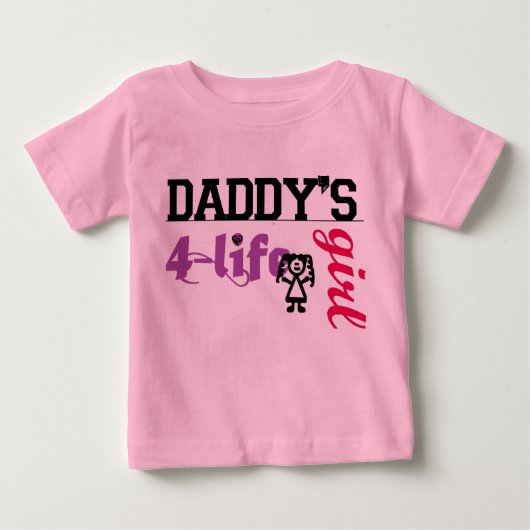 Daddys Girl für Leben Baby T-shirt (Vorderseite)