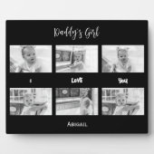 Daddy's Girl I Liebe You Foto Collage Plaque Fotoplatte (Vorderseite)