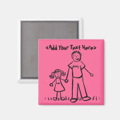 Daddy's Girl Magnet (Individuelle Namen oder Nachr (Vorderseite/Rückseite)