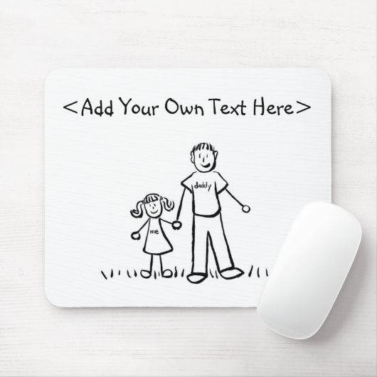 Daddy's Girl Mousepad (Mit Mouse)