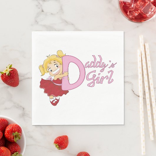 Daddys Girl Paper Napkins Serviette