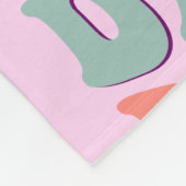 Daddy's Girl Retro Pink Fleecedecke (Ecke)