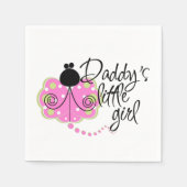 Daddy's Girl Standard Cocktail Napkins Serviette (Vorderseite)