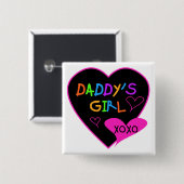 Daddy's Girl T Shirts, Tasse, Kissen, Stationär Button (Vorne & Hinten)