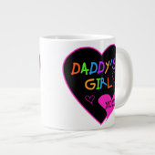 Daddy's Girl T Shirts, Tasse, Kissen, Stationär Jumbo-Tasse (Vorderseite Rechts)