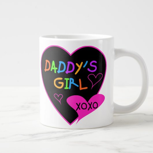 Daddy's Girl T Shirts, Tasse, Kissen, Stationär Jumbo-Tasse (Rechts)