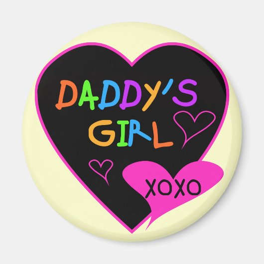 Daddy's Girl T Shirts, Tasse, Kissen, Stationär Magnet (Vorne)