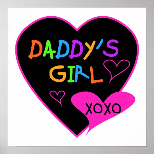 Daddy's Girl T Shirts, Tasse, Kissen, Stationär Poster (Vorne)