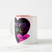 Daddy's Girl T Shirts, Tasse, Kissen, Stationär Zweifarbige Tasse (Vorderseite Links)