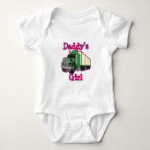 Daddy's Girl Truck Driver Baby Strampler (Vorderseite)