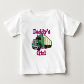 Daddy's Girl Truck Driver Baby T-shirt (Vorderseite)