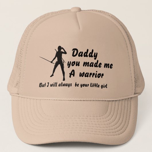 Daddy's Girl Trucker Hat Truckerkappe (Vorderseite)