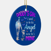 Daddy's Girl war ich früher sein Engel, jetzt ist  Keramik Ornament (Rechts)
