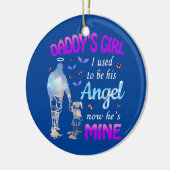 Daddy's Girl war ich früher sein Engel, jetzt ist  Keramik Ornament (Links)