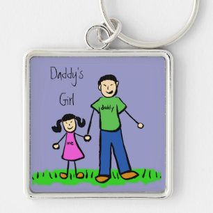 Daddy's Girl Zeichnend Schlüsselanhänger