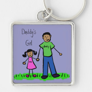 Daddy's Girl Zeichnend Schlüsselanhänger