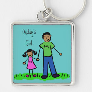Daddy's Girl Zeichnend Schlüsselanhänger