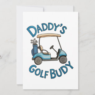 Daddys Golf Buddy Golfen am Vatertag Papa Einladung