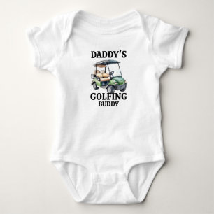 Daddys Golf-Kumpel Golfwagen-Thema Baby Strampler
