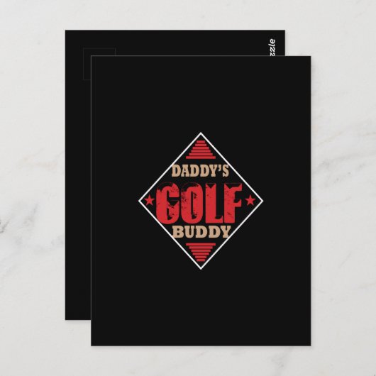 Daddy's Golffreund Postkarte (Vorne/Hinten)