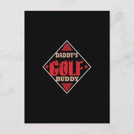 Daddy's Golffreund Postkarte (Vorderseite)