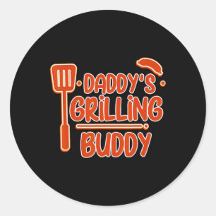 Daddy's Grillen Buddy Family Grillen Mastercl - Runder Aufkleber