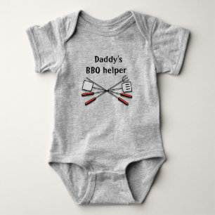 Daddys GRILLEN Helper Baby Strampler