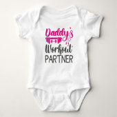 Daddy's Gym Baby Grow Funny Workout Geschenke Baby Strampler (Vorderseite)