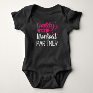 Daddy's Gym Baby Grow Funny Workout Geschenke Strampler