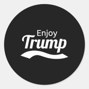 Daddy's Home Enjoy Trump Lustiges T-Shirt Republik Runder Aufkleber