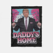 Daddy's Home Take America Ck Funny Pink Donald Tru Fleecedecke (Vorderseite)