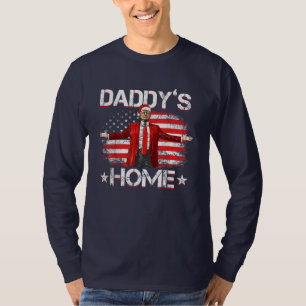 Daddys Home Trump Weihnachten 2024 Lustiger Trump  T-Shirt