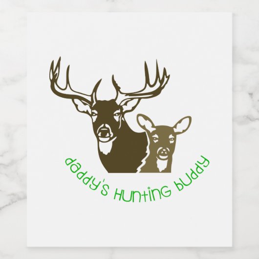 Daddys Hunting Buddy Weinetikett (Einzelnes Label)