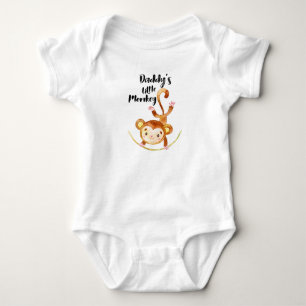 Daddy's Kleine Affen Baby Kleidung, kommt Zuhause Strampler