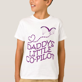 Daddys kleine Co-Pilot-Gleitschirmkids T-Shirt